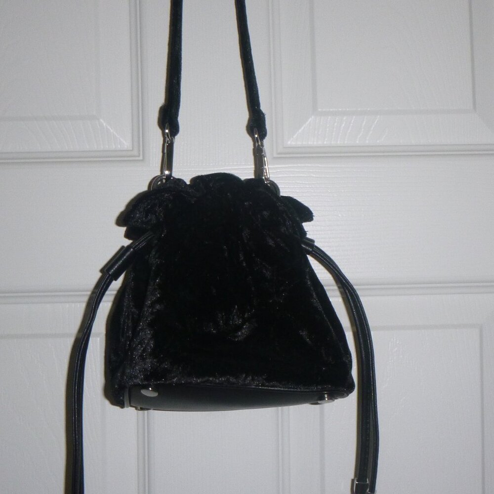 INC- Women’s Faux fur, bucket drawstring handbag